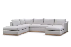 Narożnik modułowy z dwoma szezlongami Michelle