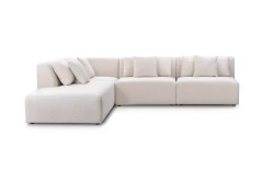 Narożnik modułowy w kształcie litery L z szezlongiem Arto 