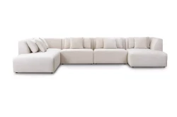 Narożnik modułowy asymetryczny z szezlongiem Arto 