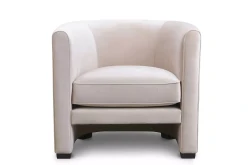 Półokrągły fotel w nowoczesnym stylu Emilio