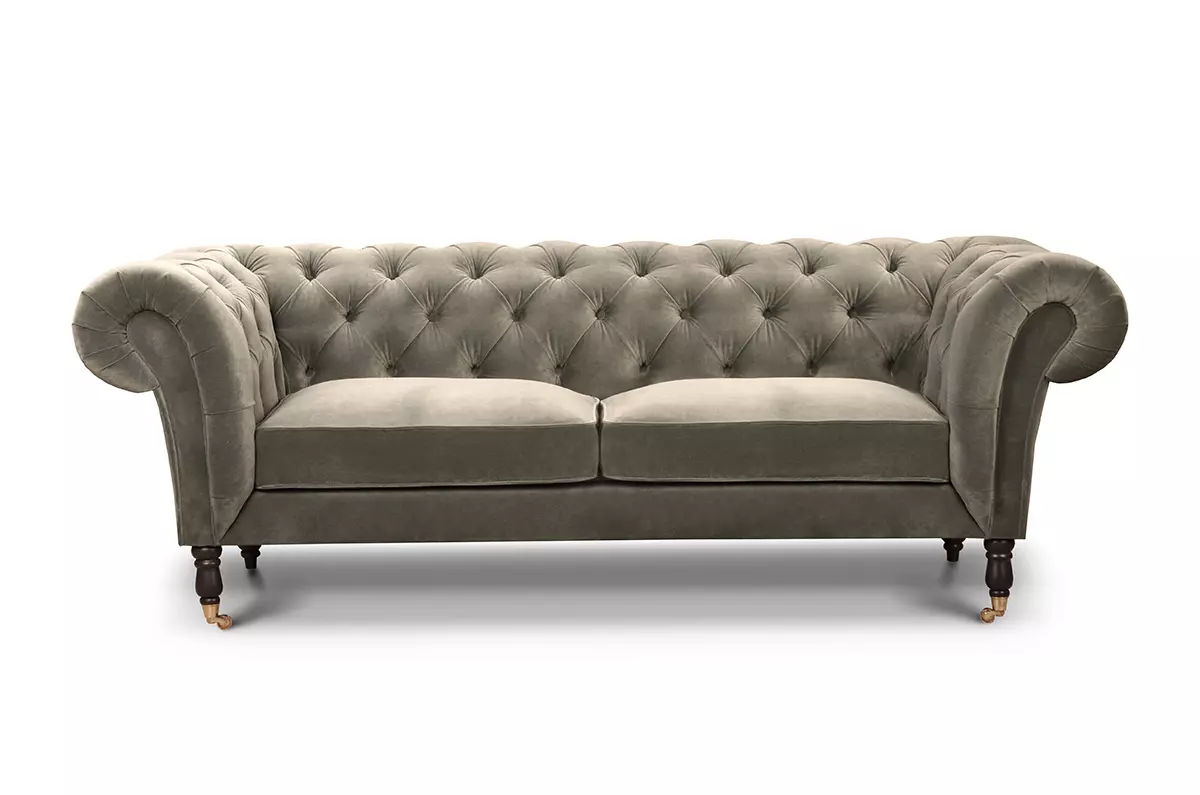 Pikowana sofa w stylu glamour Pallas