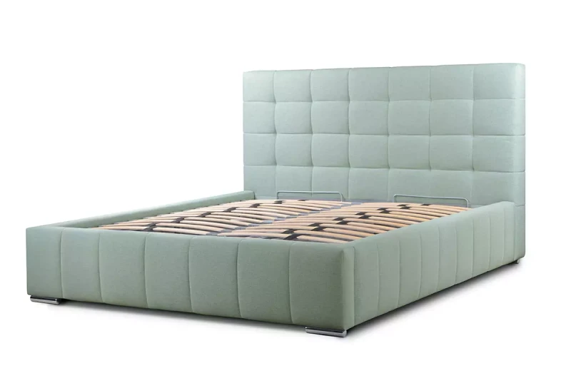 Nowoczesne-łóżko-z-pojemnikiem-z-kwadratowymi-przeszyciami