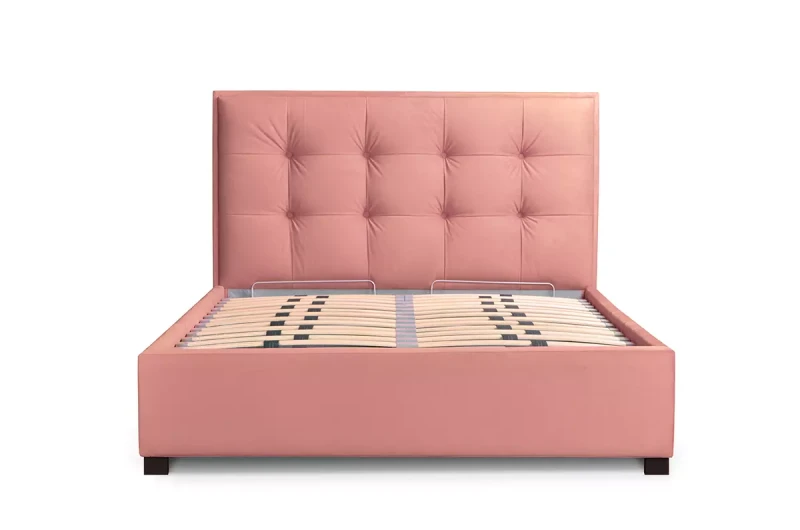 Tapicerowane-łóżko-z-pojemnikiem-z-zagłówkiem-w-kwadraty-Grappa-niskie