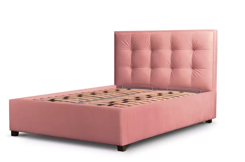 Tapicerowane-łóżko-z-pojemnikiem-z-zagłówkiem-w-kwadraty-Grappa-niskie