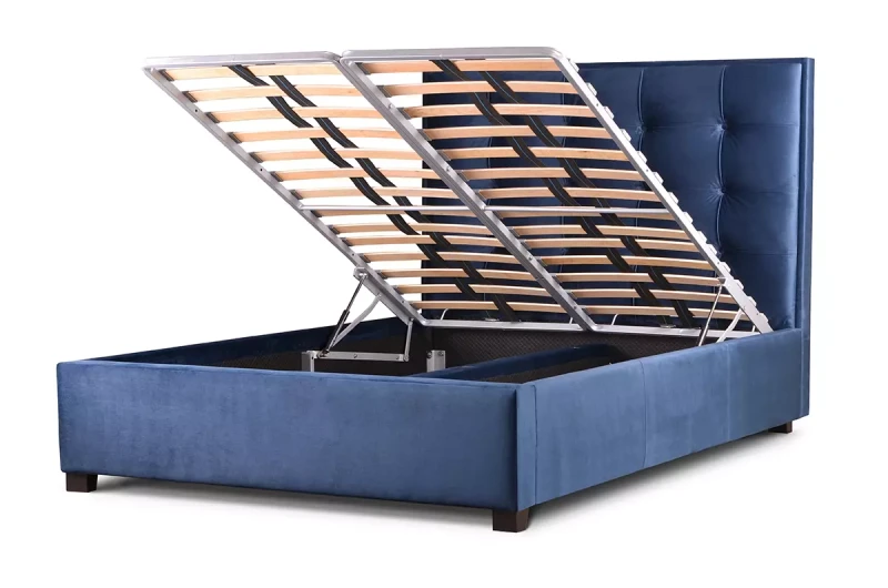 Łóżko-z-tapicerowanym-zagłówkiem-w-kwadraty-z-pojemnikiem-Grappa-wysokie