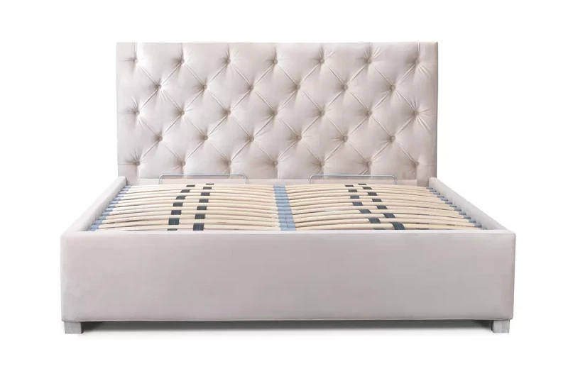 Tapicerowane-łóżko-z-pojemnikiem-z-pikowanym-zagłówkiem-Lavello