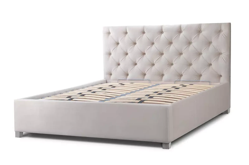 Tapicerowane-łóżko-z-pojemnikiem-z-pikowanym-zagłówkiem-Lavello