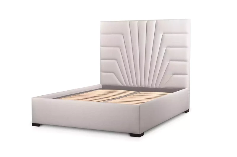 Łóżko-tapicerowane-z-zagłówkiem-w-geometryczny-wzór-Chimico