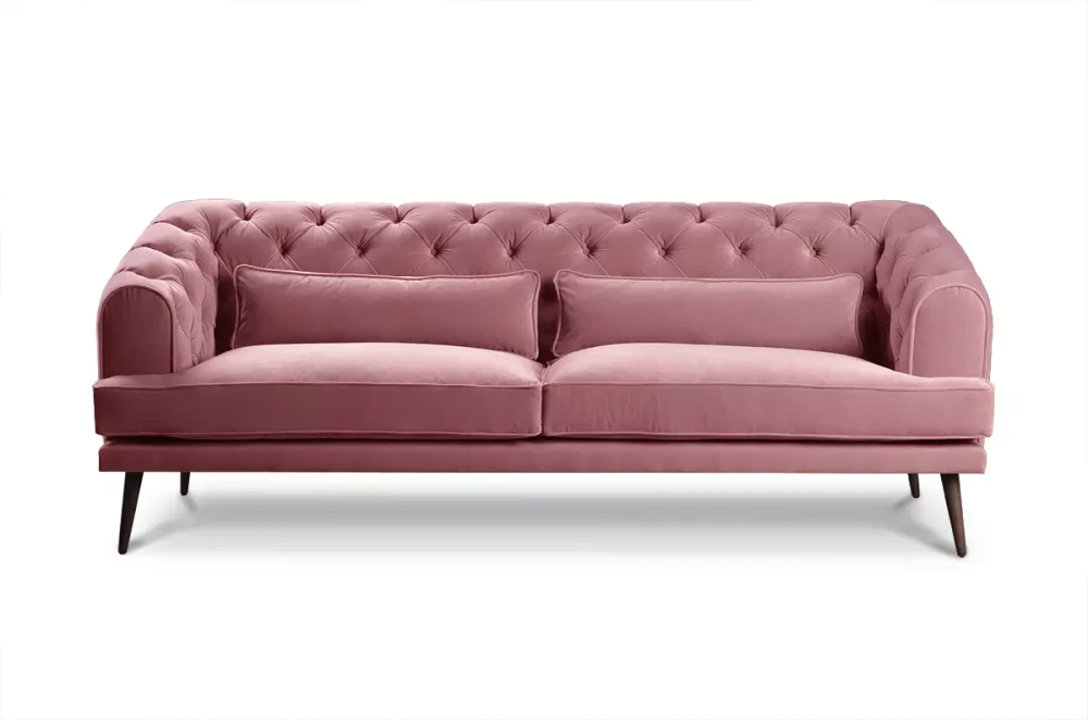 Pikowana sofa w stylu chesterfield Franco