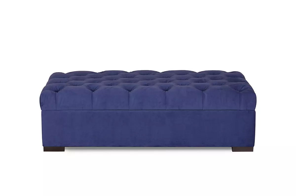 Pikowana pufa z funkcją spania w stylu chesterfield Laico