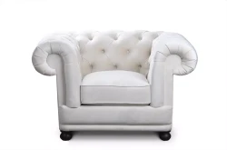 Pikowany fotel w stylu glamour Marrone