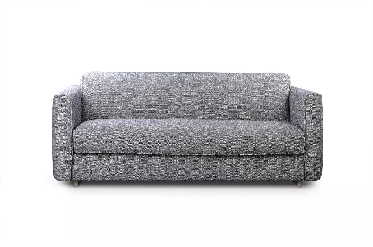 Sofa z funkcją spania z ozdobną lamówką Margot