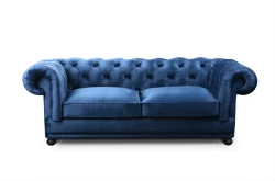 Pikowana sofa z funkcją spania w stylu glamour Marrone