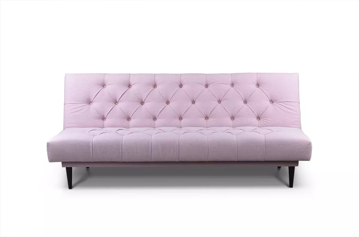 Sofa z pikowaniem z funkcją spania bez boczków Tamari