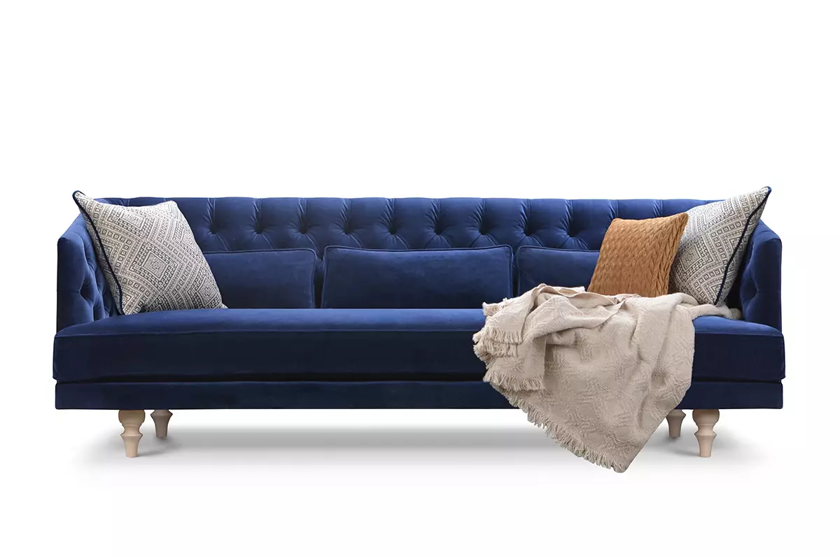 Ekskluzywna pikowana sofa Ricardo 