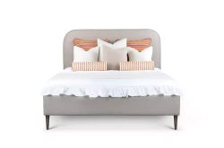 Nowoczesne łóżko na wysokich nóżkach Veronica