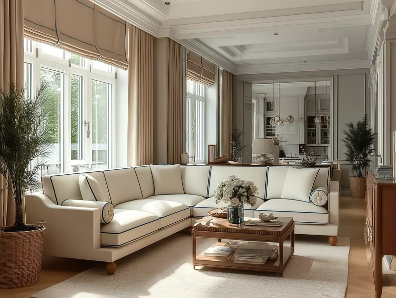 Narożnik-symetryczny-z-ozdobną-lamówką-w-stylu-modern-classic-Anita