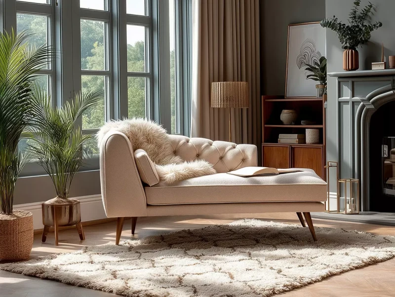 Szezlong Franco do salonu – stylowa aranżacja