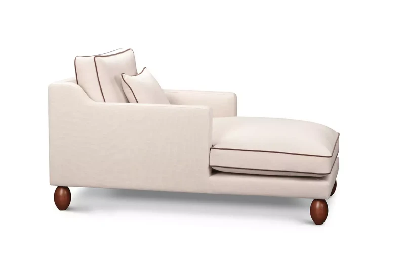 Szezlong w stylu parsykim na zamówienie z odzobną lamówką Anita