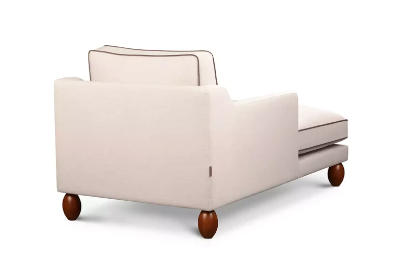 Szezlong w stylu kolonialnym na zamówienie z odzobną lamówką Anita