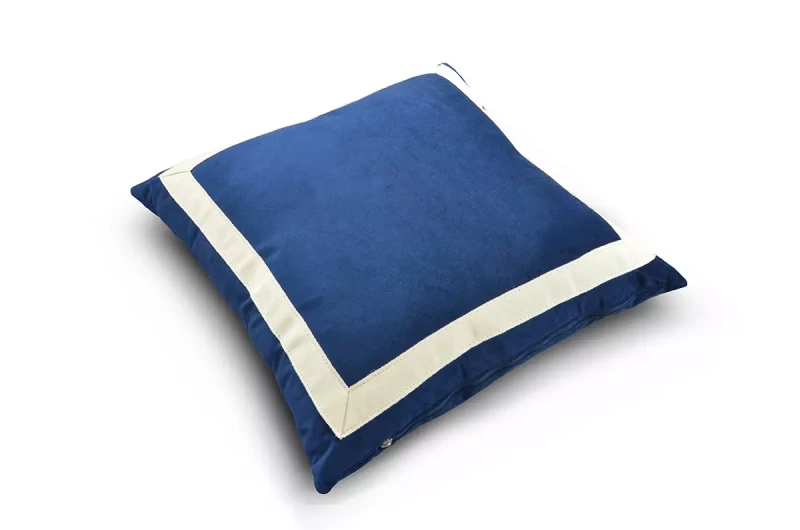 Poduszka w stylu francuskim z ozdobną taśmą bawełnianą Colette