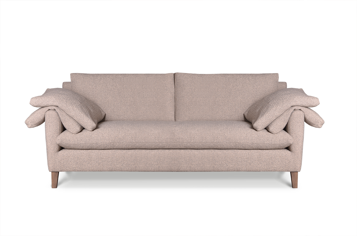Sofa z bocznymi poduszkami w stylu loftowym Alto