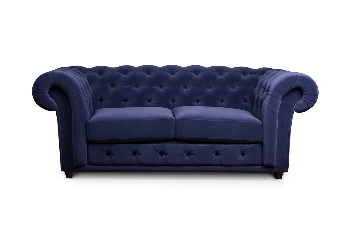 Pikowana sofa w stylu chesterfield Castello