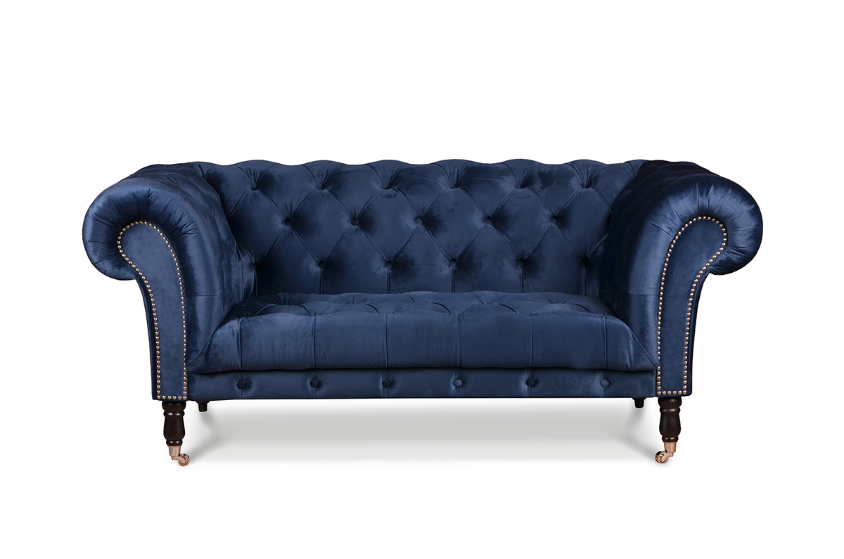Pikowana sofa w stylu glamour Ella