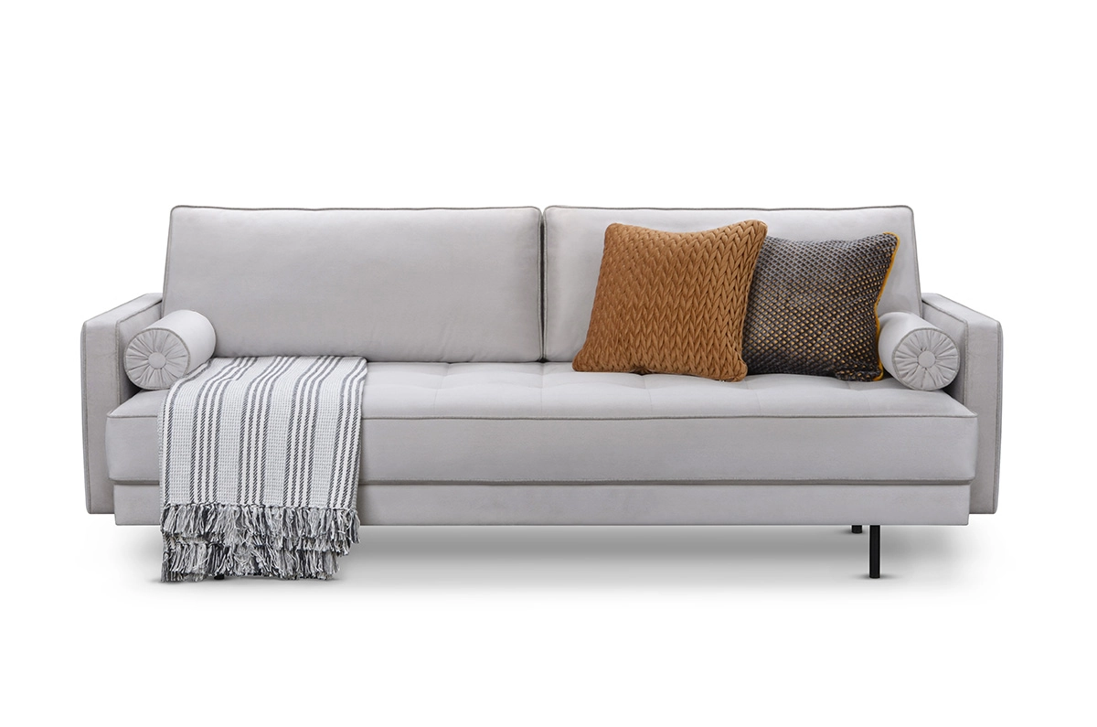 Sofa z funkcją spania i pojemnikiem Paula