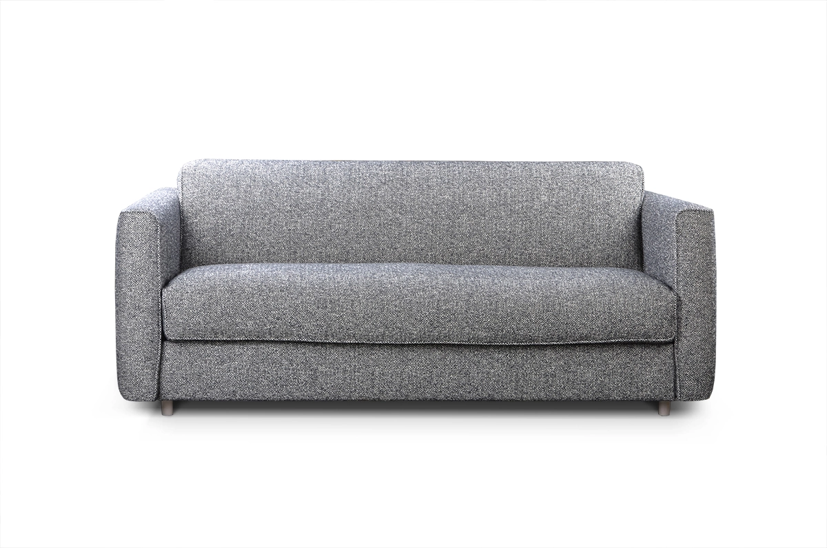 Sofa z funkcją spania z ozdobną lamówką Margot