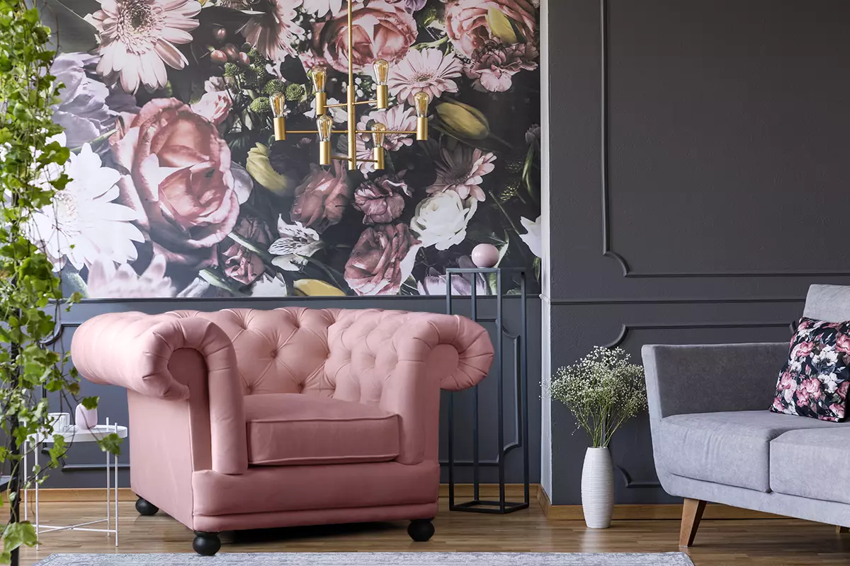 Salon w stylu glamour przy niskim budżecie